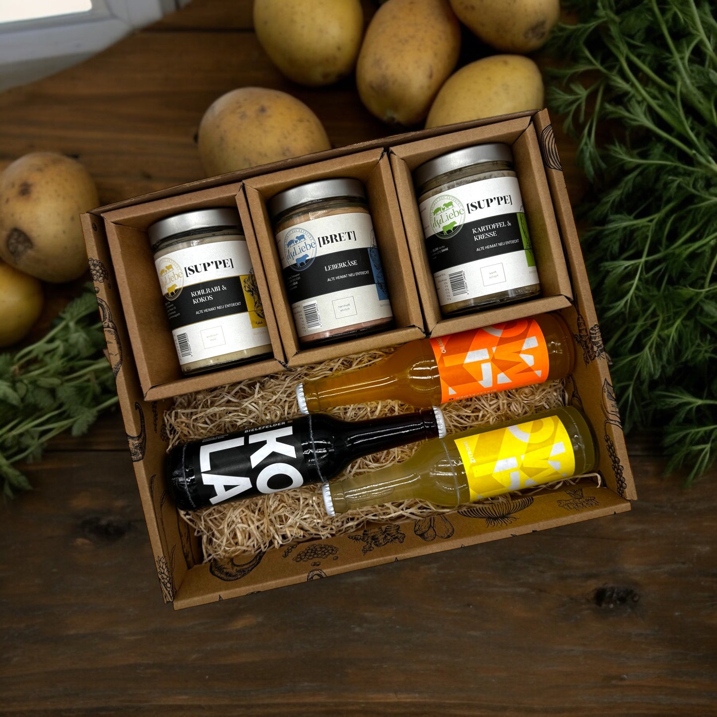 Suppe, Leberkäse und Softdrink